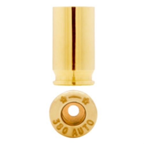 Consigue la mejor calidad con la 380 AUTO BRASS de STARLINE, ideal para tiradores de pistolas, empaquetada en bolsas de 100 unidades.