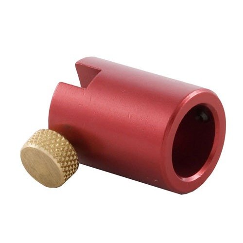 El cuerpo del comparador de balas LOCK-N-LOAD de Hornady se fija a tu calibre, permitiendo una alineación precisa y uso con inserts para cada calibre.