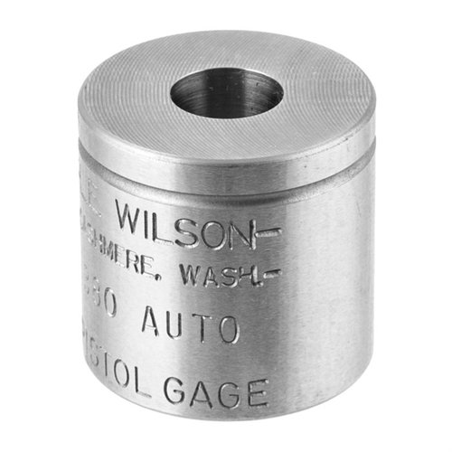 Los gages WILSON PISTOL MAX son ideales para verificar dimensiones críticas de tus cartuchos, evitando errores de sobredimensionado y asegurando precisión en tus recargas.