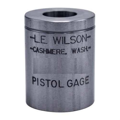 Los gages WILSON PISTOL MAX son ideales para verificar dimensiones críticas de tus cartuchos, evitando errores al recargar y asegurando una precisión óptima.