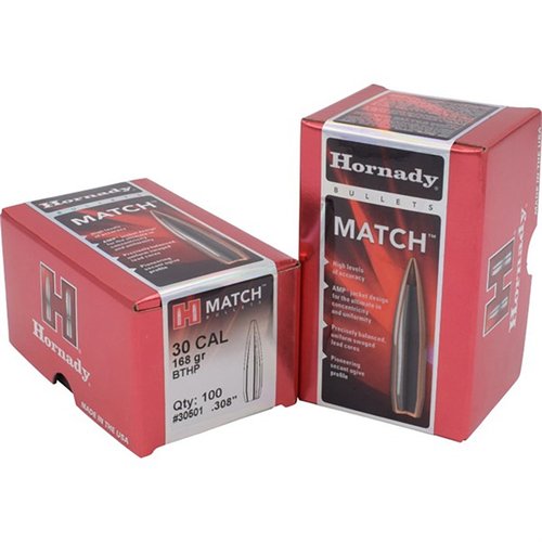 Las balas Hornady BTHP de 30 Caliber (0.308