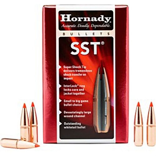 Las balas Hornady SST ofrecen trayectorias ultra planas, expansión rápida y transferencia de energía máxima, con precisión quirúrgica y penetración profunda.