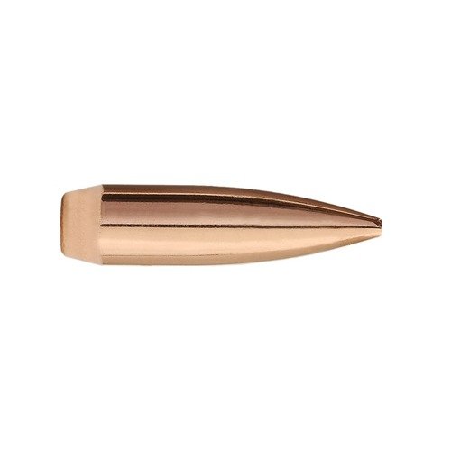 Los balas MatchKing® 30 Caliber (0.308") 168gr HPBT ofrecen un rendimiento balístico superior, ideales para competiciones de rifle a larga distancia.