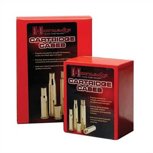 Las vainas de Hornady 6.5MM Creedmoor ofrecen tolerancias ajustadas, concentricidad uniforme y consistencia en peso, ideales para una precisión óptima.