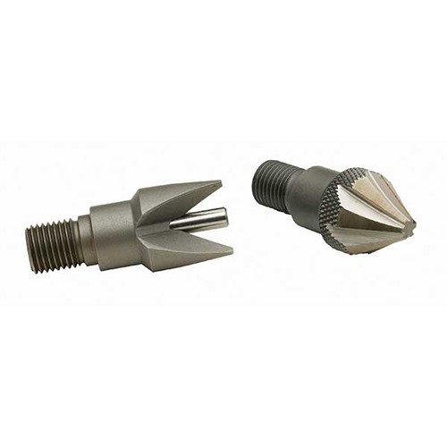 El CAM LOCK TRIMMER DEBURR TOOL de HORNADY se monta fácilmente en lugar del cortador, acelerando el proceso de chamfering y deburring, manteniendo todo cuadrado.