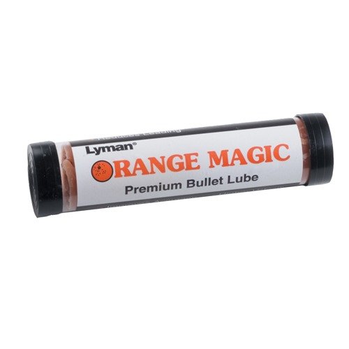 Orange Magic Lube de Lyman es ideal para cargas de alto rendimiento, aumentando la velocidad de balas de pistola y rifle mientras minimiza el plomo en el cañón.