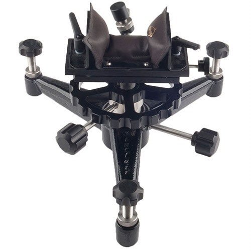 El Windage Heavy Varmint Rest de Sinclair ofrece ajustes rápidos para cualquier forend, con un diseño versátil y opciones para tiradores diestros y zurdos.