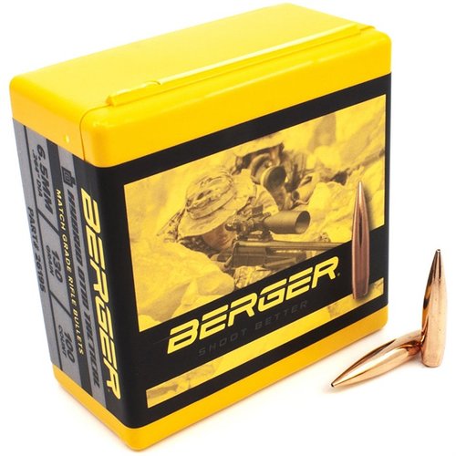 Las balas Berger 130gr AR Hybrid OTM ofrecen precisión excepcional, baja deriva y fiabilidad en armas de cerrojo y gas, ideales para competiciones de larga distancia.