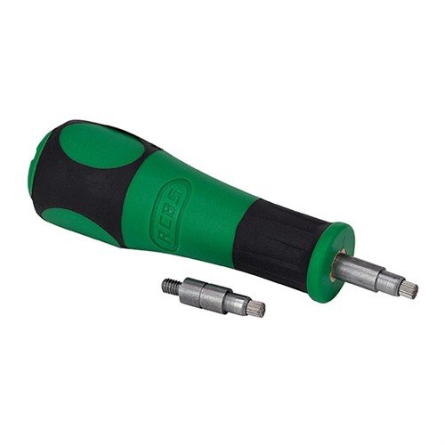 Limpia fácilmente los residuos de los huecos de los cebadores con el RCBS Primer Pocket Brush Combo, que incluye cepillos de acero inoxidable y un mango antideslizante.