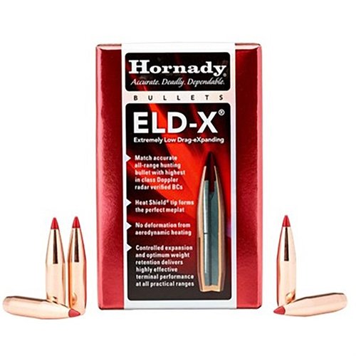 La bala ELD-X de Hornady ofrece precisión de competición, expansión controlada y un rendimiento terminal excepcional a todas las distancias de caza.
