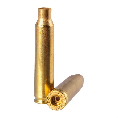 La munición Starline .223 Remington es perfecta para tu AR-15, lista para recargar, resistente a cargas 5.56 NATO y disponible en bolsas de 100 o 500.