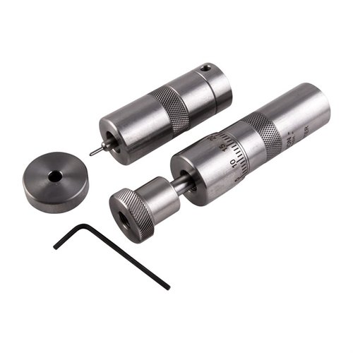 El Kit de Bushing Neck Die de L.E. Wilson te ofrece control total sobre el tamaño del cuello y ajustes precisos de profundidad de asiento con su die de acero inoxidable.