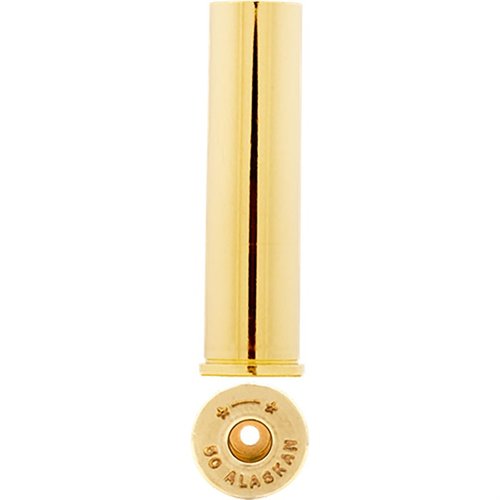 Las balas 50 Alaskan Brass de Starline son ideales para caza de osos, con una longitud de 2.1 pulgadas y calidad superior tras más de 40 años de experiencia.