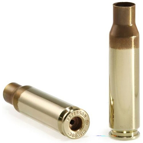 .308 Winchester Brass de Peterson ofrece casquillos precisos y consistentes, con opciones de primer grande o pequeño, ideal para mejorar la ignición y velocidad.