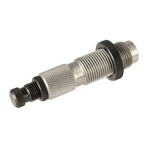 El Type S Bushing Neck Die te permite controlar con precisión el tamaño y tensión del cuello del cartucho, con bushings intercambiables y un vástago de descapado ajustable.
