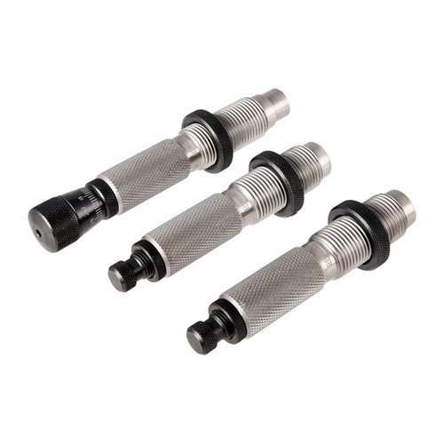 Los Master Hunter Deluxe Die Sets de Redding ofrecen redimensionado completo y opción de neck sizing, ideales para desarrollar cargas óptimas en el campo.