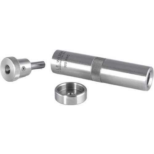 El die de asiento de balas tipo cámara L.E. Wilson 300 PRC garantiza una alineación precisa de la bala y el cartucho, ofreciendo una precisión superior en cada disparo.