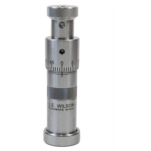 Los dies L.E. Wilson Micrometer Top garantizan una precisión increíble en la profundidad de asientos de balas, con ajustes fáciles y construcción duradera.