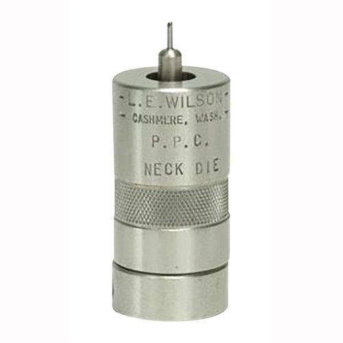 Controla el tamaño del cuello de tus cartuchos con los STAINLESS NECK SIZING DIES de L.E. WILSON, mejorando la concentricidad y prolongando la vida del brass.
