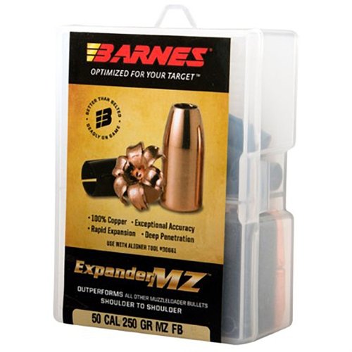 Las balas BARNES EXPANDER MZ son 100% cobre, ofrecen gran precisión, expansión doble, retención de peso y rendimiento mortal a altas y bajas velocidades.