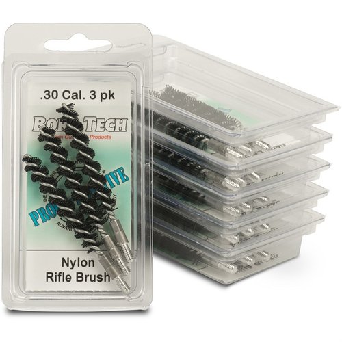 Las brochas de nylon Proof-Positive de Bore Tech tienen el doble de cerdas, son más fuertes y evitan el fouling de cobre, ¡ideales para una limpieza rápida!