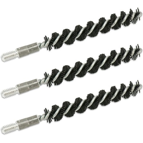 Las brochas nylon Proof-Positive de Bore Tech tienen el doble de cerdas, son más fuertes y evitan la fouling de cobre, ideales para una limpieza rápida y efectiva.