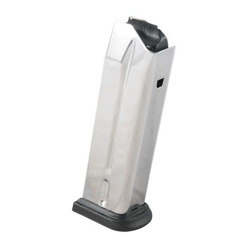Los cargadores de acero inoxidable de alta capacidad para tu Springfield XD garantizan alimentación suave y confiable, con fácil limpieza y recarga táctica.