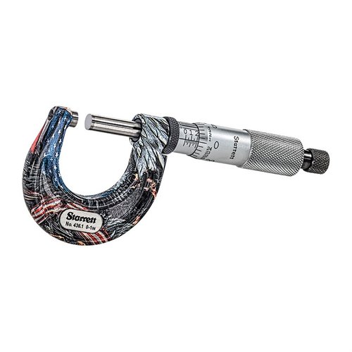 Los micrómetros Starrett American Pride ofrecen mediciones de alta precisión, construcción duradera y fácil lectura, ideales para armeros y personalización de armas.