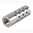SHREWD #4 MUZZLE BRAKE 22 CALIBER 5/8-24 CHROME MOLY SILVER
