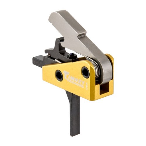 El gatillo Timney AR-15 de 3 lb ofrece una instalación fácil, un tirón suave y limpio, y componentes de alta calidad para máxima durabilidad y fiabilidad.
