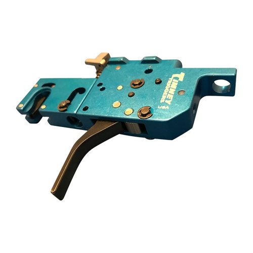 Mejora tu puntería con el gatillo de 2 etapas Timney RPR, fácil de instalar en tu Ruger Precision Rimfire, ajustable y con un rendimiento consistente.