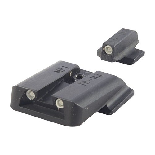 Los miras TRUGLO M&P Tritium Brite-Site ofrecen gran luminosidad, durabilidad y un diseño sin enganches, ideales para situaciones de alta presión.