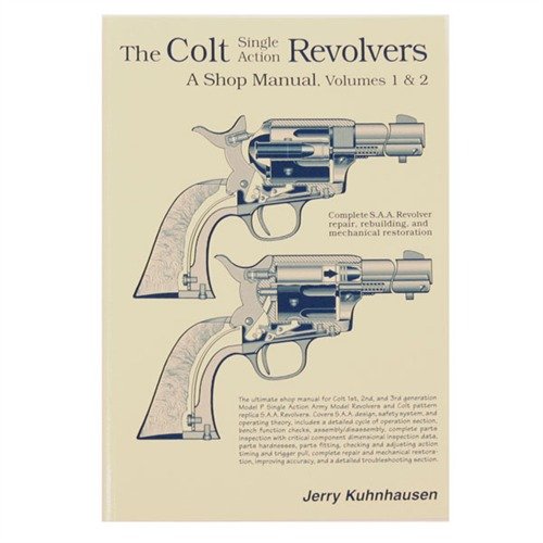 El manual de Jerry Kuhnhausen te guía en la reparación y restauración de revólveres Colt con 770 fotos, cubriendo desde la identificación de piezas hasta el ensamblaje.