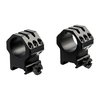 Los anillos extra-altos SIX-HOLE de WEAVER aseguran un montaje ultra-seguro para ópticas grandes, ideales para rifles de largo alcance y alta retroceso.
