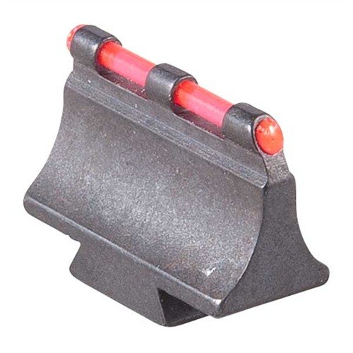 Las miras frontales RIFLE FIBER OPTIC 538M son fáciles de instalar, brillan intensamente con luz ambiental y se adaptan a rampas de fábrica como Marlin y Remington.