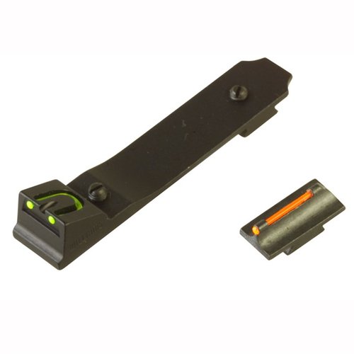 Mejora tus miras con el set Dovetail Fire Sight de Marlin, que incluye miras ajustables y ópticas de fibra para una adquisición rápida y precisa.