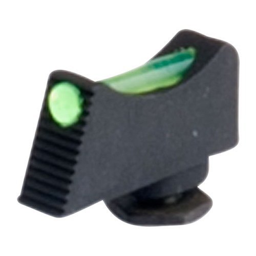 Las miras frontales Vickers Elite Snag Free para Glock® cuentan con fibra óptica verde o roja, altura de .245