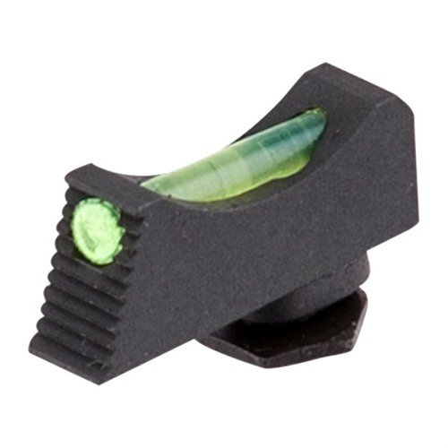 Mejora tu puntería con la mira frontal Vickers Elite para Glock 42/43, con fibra óptica verde, diseño sin enganches y acabado negro parkizado.