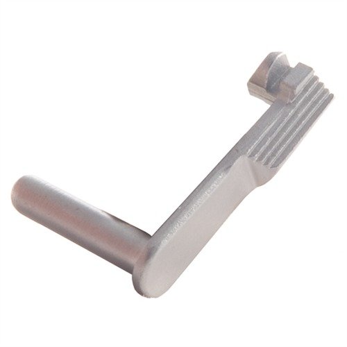 El 1911 Slide Stop de Wilson Combat es una reproducción exacta, fabricada en acero endurecido, que asegura un bloqueo positivo del slide y un ajuste perfecto sin necesidad de adaptación.