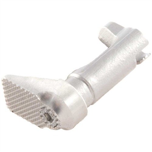 Mejora tus recargas con el 1911 Oversized Magazine Release, que reduce el movimiento de la mano y permite cambios de cargador más rápidos para tiradores con manos pequeñas.