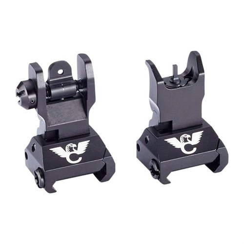 Las miras plegables AR-15 de WILSON COMBAT son robustas, ajustables y se montan fácilmente en rieles Picatinny, ideales para tu rifle o pistola AR.