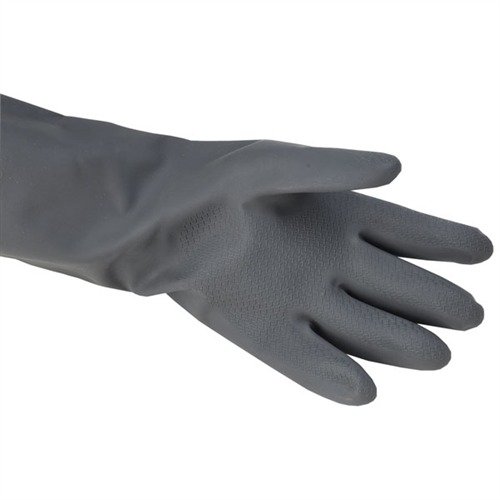 Las N-36 GLOVES de neopreno negro son resistentes a aceites, ácidos y solventes, fáciles de poner y quitar, y con área antideslizante para un mejor agarre.