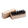 Con el juego de sellos de acero de 1/16", podrás marcar tus objetos metálicos con impresiones nítidas y duraderas, perfectas para identificación profesional.