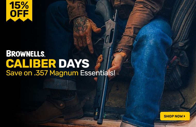 Brownells Caliber Days: 15% OFF .357 MAGNUM Gear